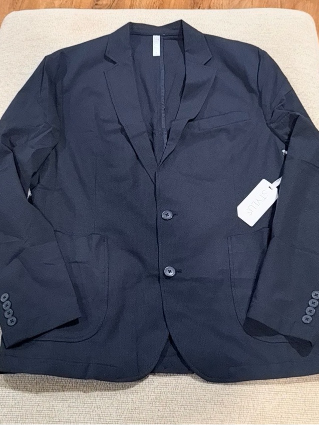 Stylus Men's Navy Lightweight Two-Button Jacket Nwt